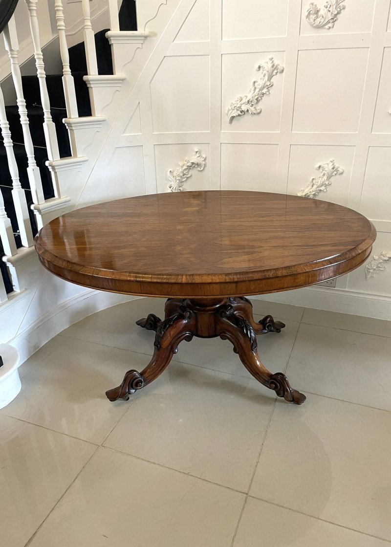 Exceptional Quality Antique Victorian Rosewood Centre/Dining Table - Image 6